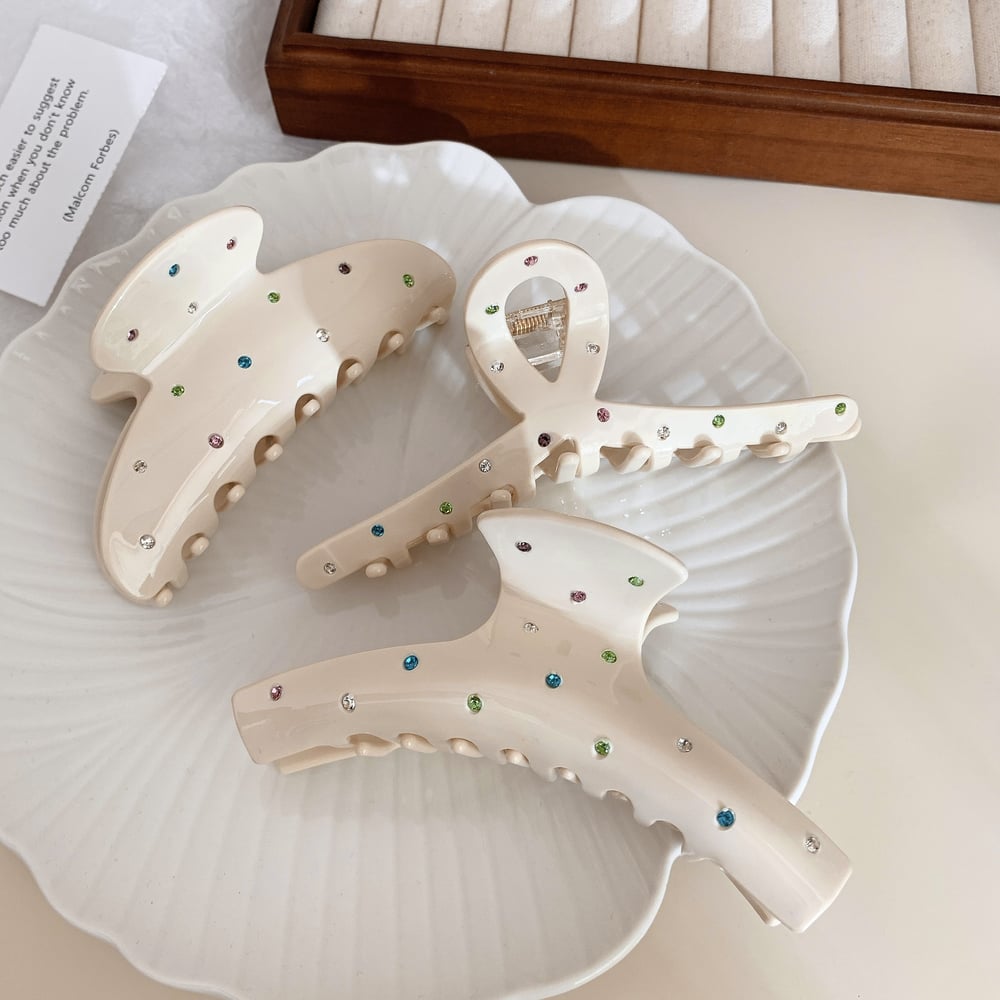 1 Pair Simple Series Daily Geometric Acetate Women's Hair Claws h5Picture4